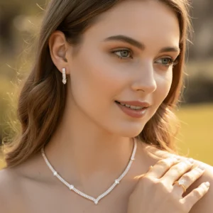 Crystal Accent Jewelry Set