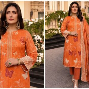 Summer Lawn Collection | Cross Stitch - 3 Pcs | Premium Digital Lawn Collection | Ladies Dress